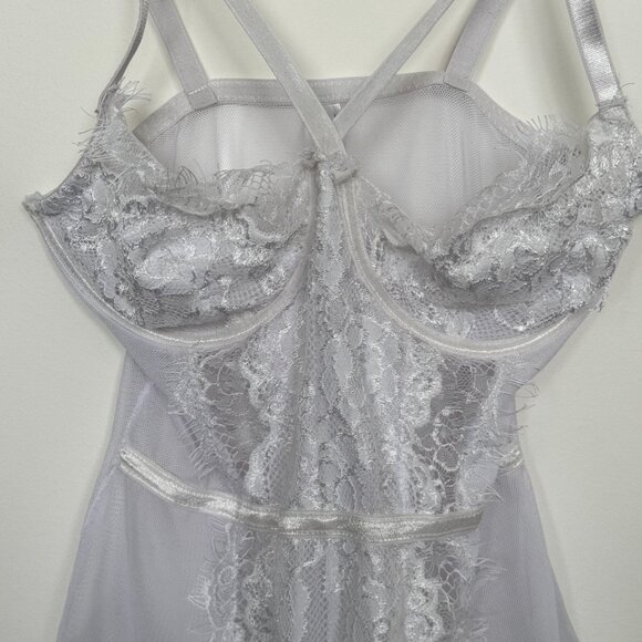 [NEVER WORN] White Lingerie One Piece Bodysuit Fashionova - Picture 4 of 8